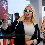 Alexia’s black hodded blazer jacket on The Real Housewives of Miami
