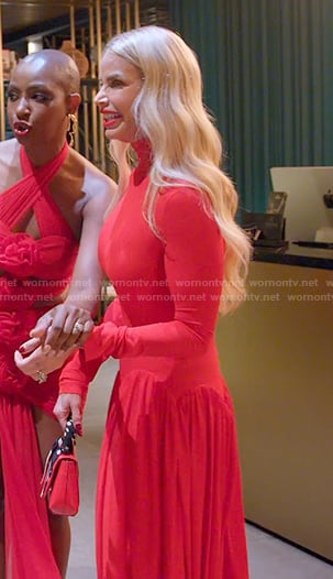 Alexia's red dress on The Real Housewives of Miami