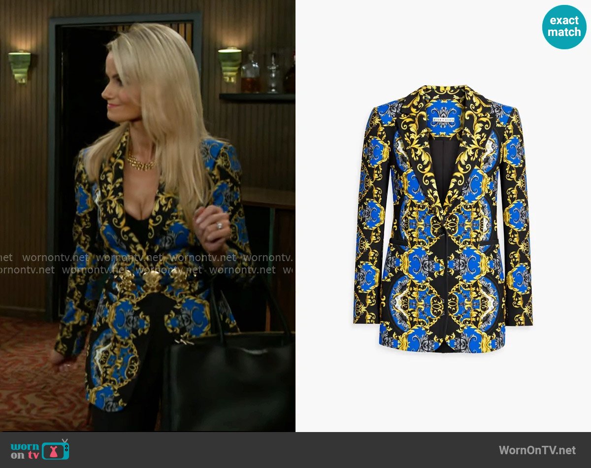 Alice + Olivia Brean Blazer worn by Vanessa McBride (Lauren Buglioli) on Beyond the Gates