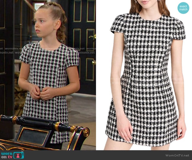 Alice + Olivia Velia Mini Dress worn by Rachel Black (Alice Halsey) on Days of our Lives