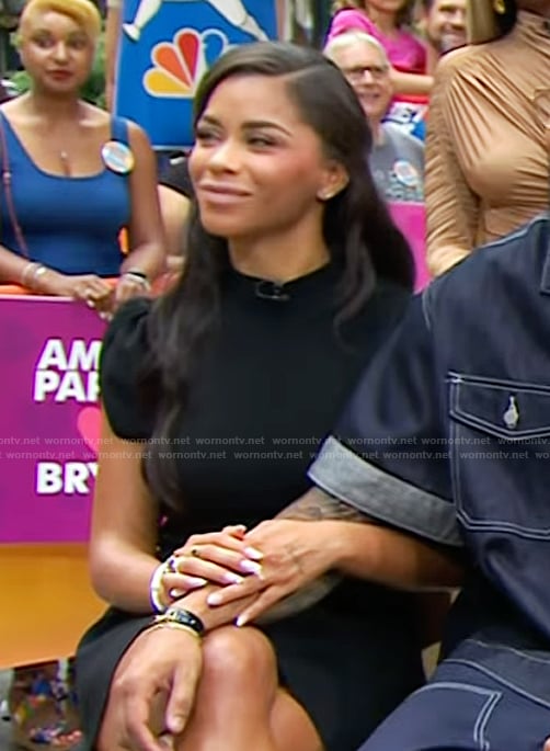Amaya Espinal’s black mini dress on Today