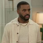 Andre’s ombre knit shirt on Beyond the Gates