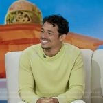 Anthony Ramos’s yellow ribbed sweater on Today