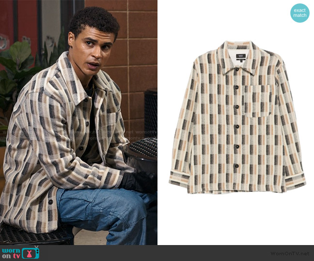 APC Multicolor Stanley Shirt worn by  Skylar Summerhill (Jaylan Evans) on My Life with the Walter Boys