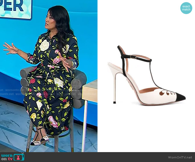 Aquazzura Camille Pumps worn by Dr. Sandra Lee on Today