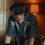 Isaac’s green printed shirt on My Life with the Walter Boys