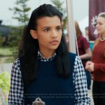 Jackie’s gingham check shirt on My Life with the Walter Boys