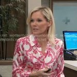 Ava’s pink paisley print blouse on General Hospital