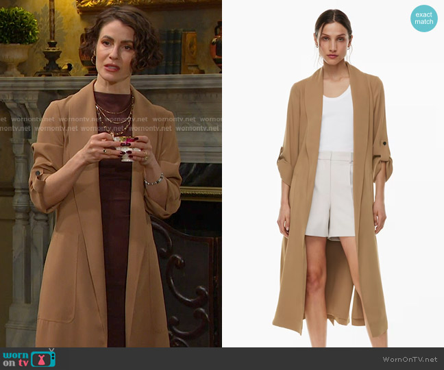 Babaton Kahlo Robe in Saville worn by Sarah Horton (Linsey Godfrey) on Days of our Lives
