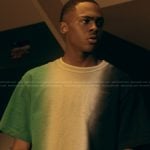 Bakari’s tie dye print tee on The Chi