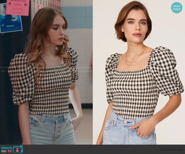 BB Dakota Keys to the Gingham Top
