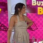 Katie Stilo’s beige halter dress on Today