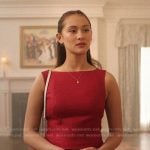 Belly’s red sleeveless top and mini skirt on The Summer I Turned Pretty