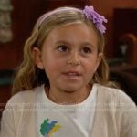Beth’s horse t-shirt on The Bold and the Beautiful