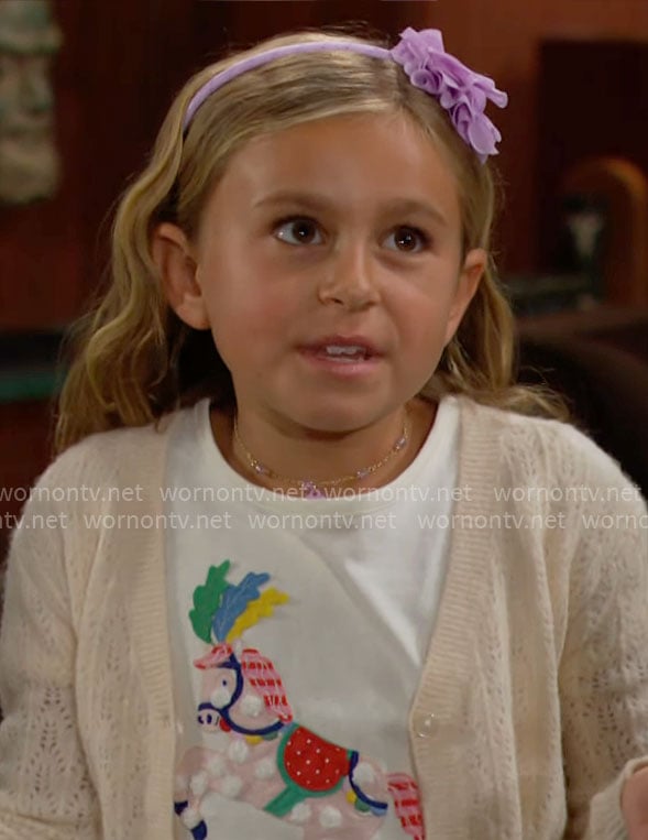 Beth’s horse t-shirt on The Bold and the Beautiful