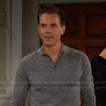 Billy’s grey polo sweater on The Young and the Restless