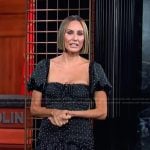 Keltie’s black polka dot print dress on E! News
