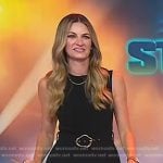 Erin Andrews’ black belted dress on Today
