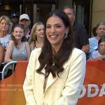 Janelle Lam’s yellow blazer and mini skirt on Today