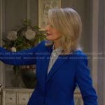 Marlena’s blue long blazer on Days of our Lives