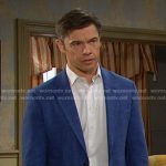 Xander’s blue blazer on Days of our Lives