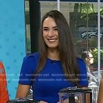 Dr. Michelle Cardel’s blue short sleeve dress on Today