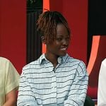 Lupita Nyong’o’s blue stripe shirtdress on Today