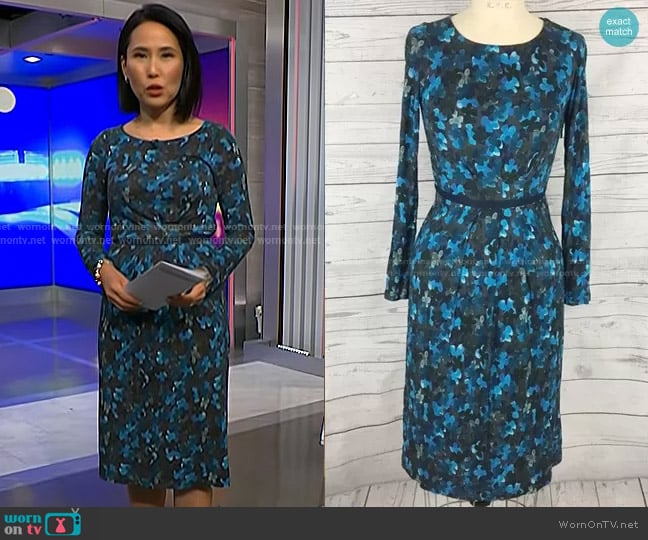 Boden Floral Dress worn by Vicky Nguyen on NBC News Daily