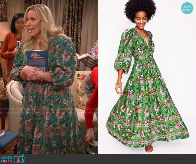 Boden Lola Blouson Maxi Dress worn by Leanne Murphy (Leanne Morgan) on Leanne