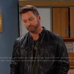 Brady’s black leather jacket on Days of our Lives