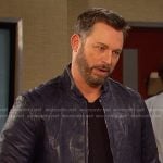 Brady’s blue leather jacekt on Days of our Lives