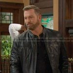 Brady’s black leather jacket on Days of our Lives
