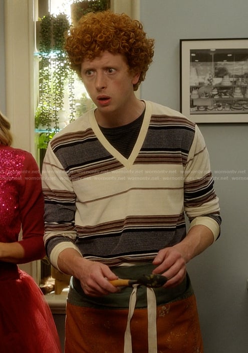 Brady’s striped sweater on And Just Like That
