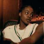 Brittany’s knitted vest on The Chi