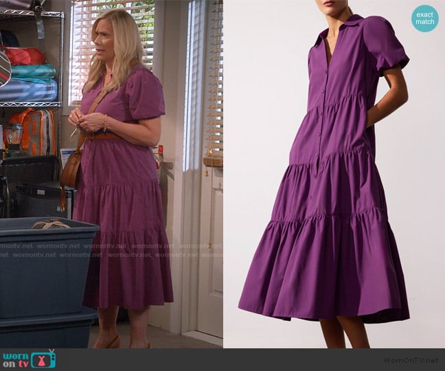 Brochu Walker The Havana Dress worn by Leanne Murphy (Leanne Morgan) on Leanne