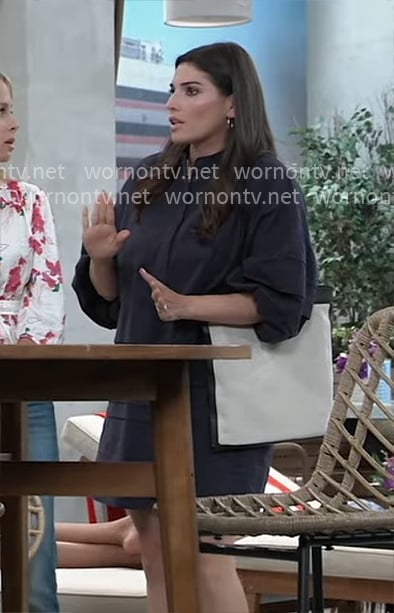 Brook Lynn’s navy tunic dress on General Hospital