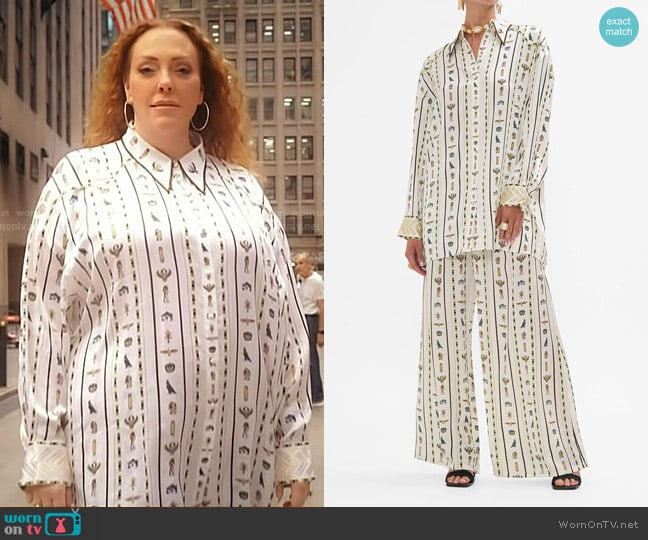 Camilla The Valley Of The Queens Shirt and Tuck Front Pant worn by Nicole Eckels on Today