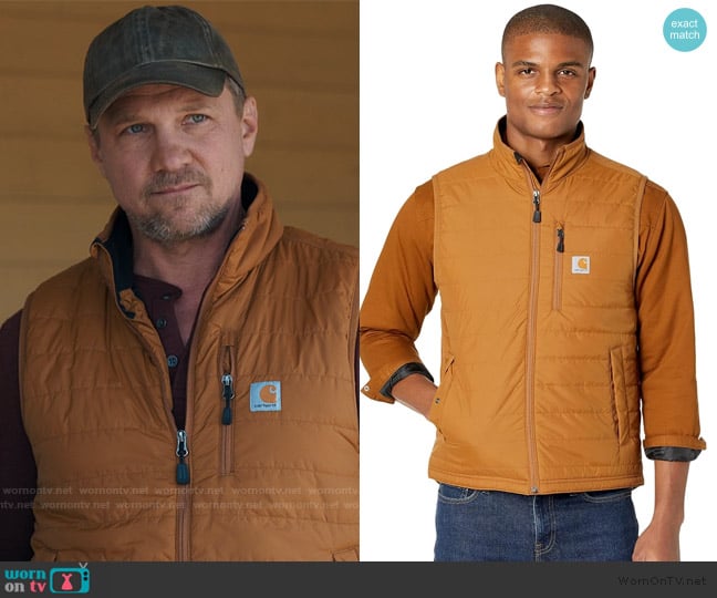 Carharrt Defender Insulated Vest worn by George Walter (Marc Blucas) on My Life with the Walter Boys