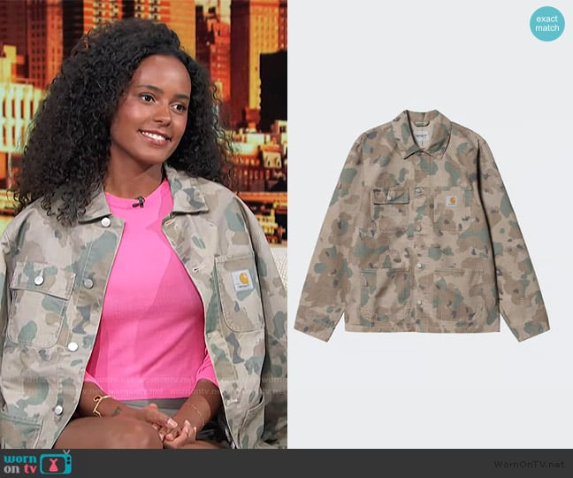 Carharrt Work in Progress Work Jacket worn by Ava Dash on Access Hollywood