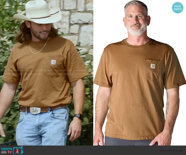 Jesse’s brown tee on The McBee Dynasty