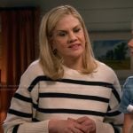Carol’s striped sweater on Leanne