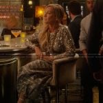 Carrie’s embellished crystal sandals on And Just Like That
