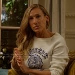Carrie’s queens collegee sweatshirt on And Just Like That