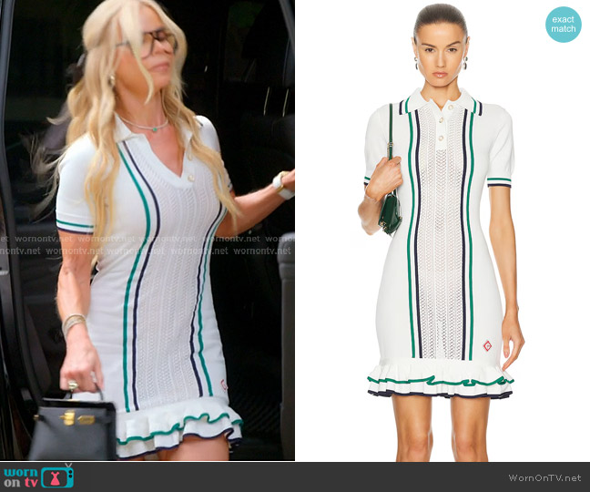 Casablanca Pointelle Tennis Dress worn by Alexia Echevarria (Alexia Echevarria) on The Real Housewives of Miami