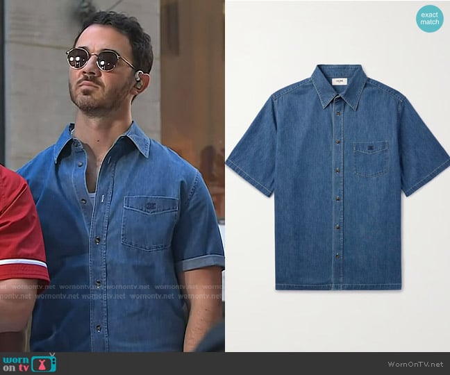 Kevin Jonas’s denim shirt on Today
