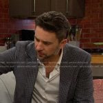 Chad’s grey houndstooth blazer on Days of our Lives