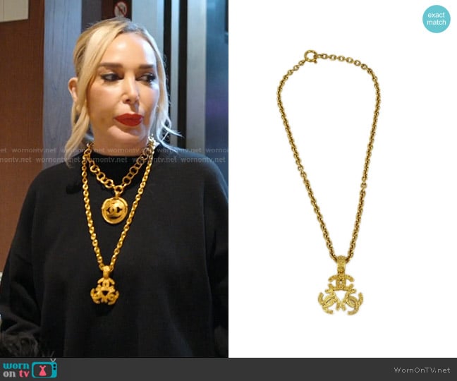 Chanel Vintage CC Trinity Pendant Necklace worn by Marysol Patton (Marysol Patton) on The Real Housewives of Miami