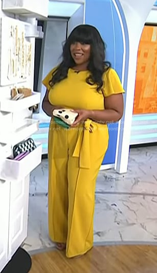 Charli Penn's yellow jumpsuit on Today