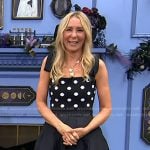 Chassie’s black polka dot top and balloon skirt on Today