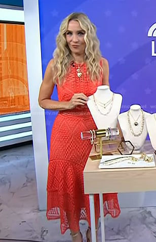 Chassie’s red lace dress on Today